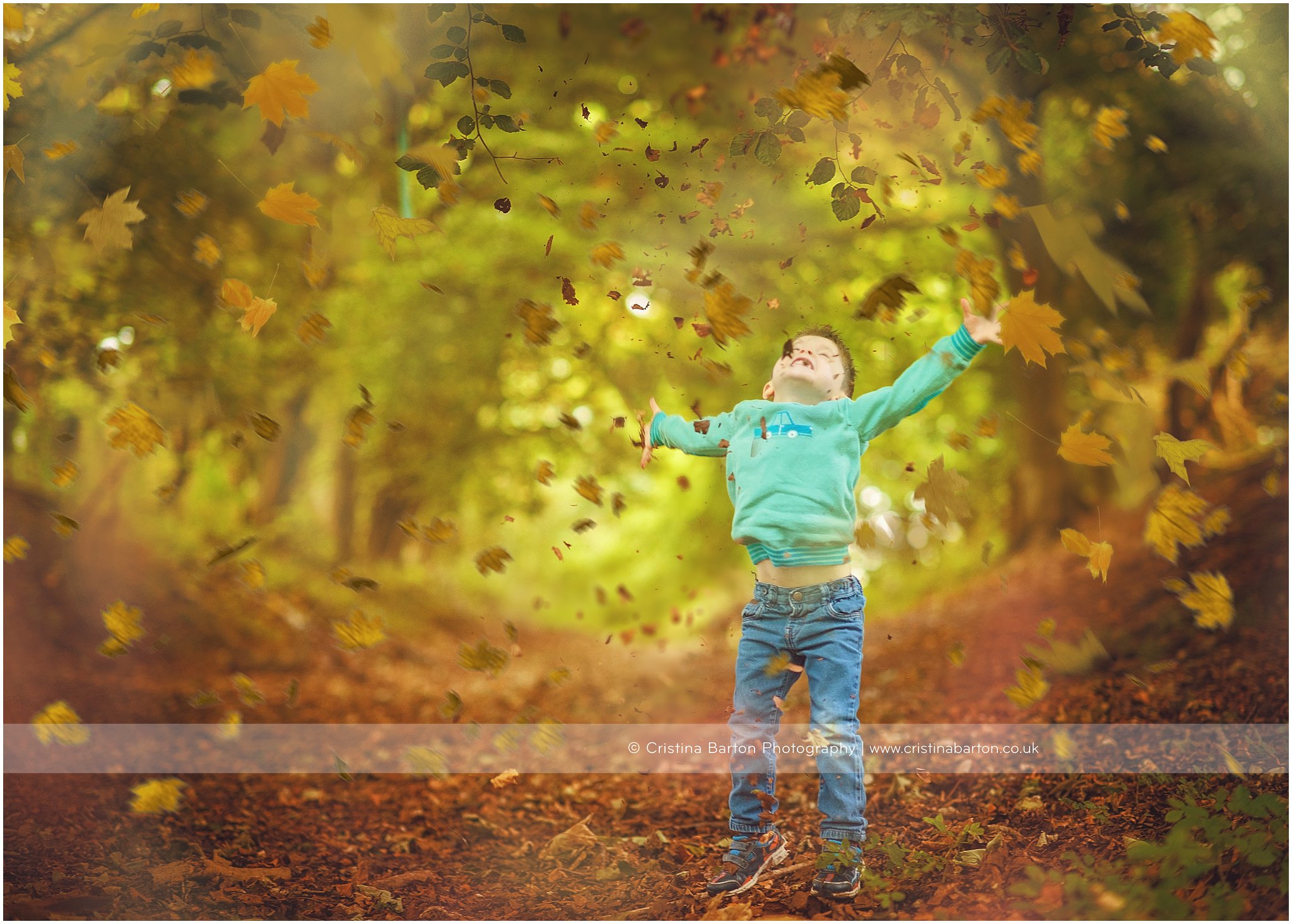 autumn photo shoot kids