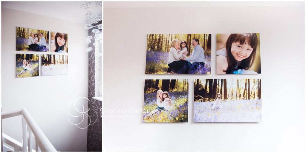 family portraits wall arrangement