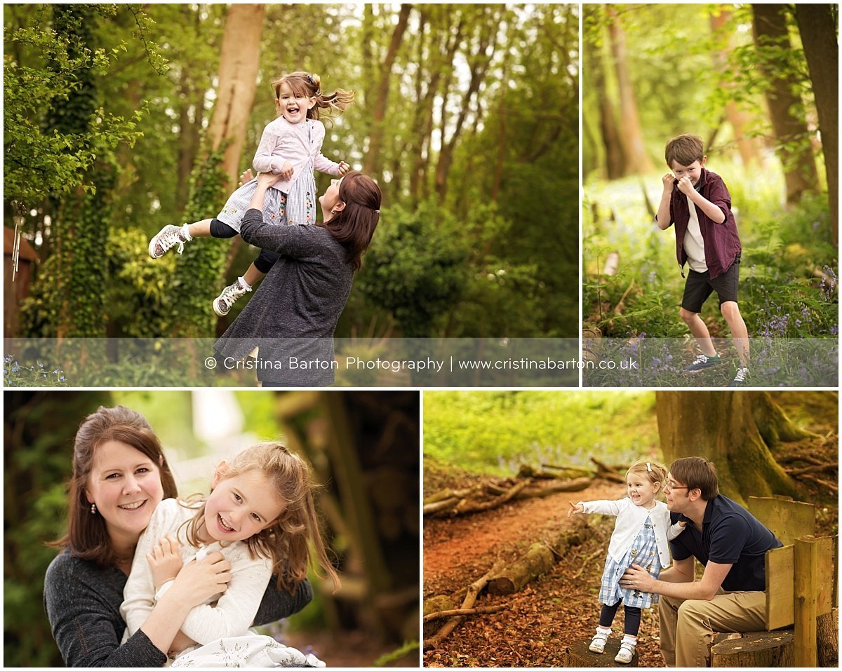 Bluebells and more <br> Family Photography near Alton children's portraits