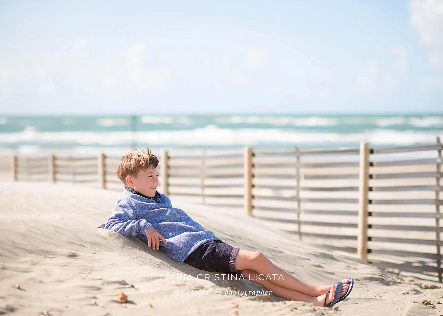 family portraits on the beach