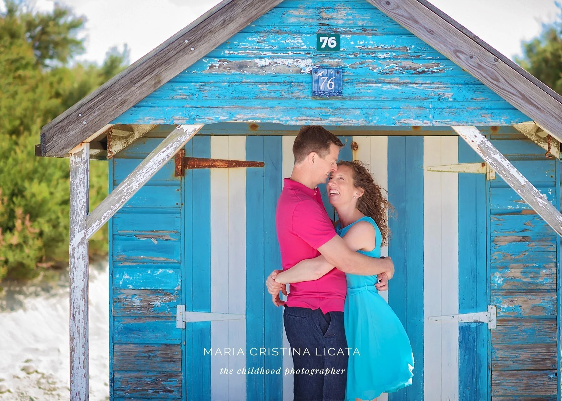 family photo shoot on the beach