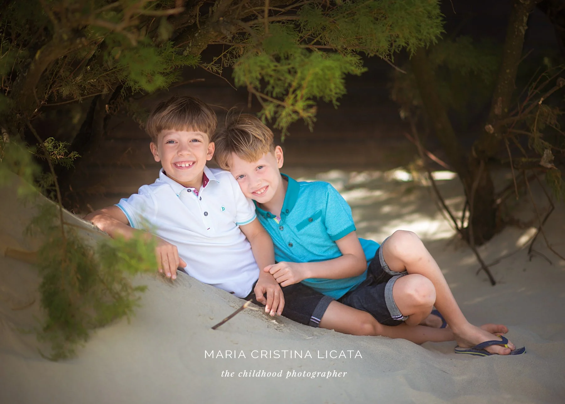 family photo shoot on the beach