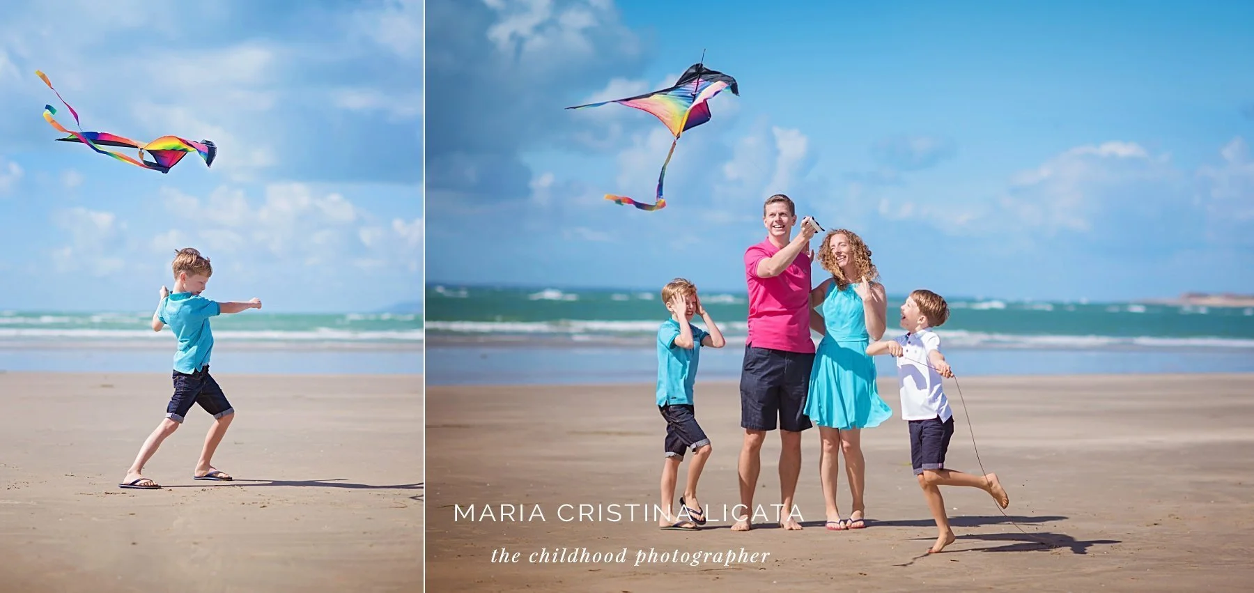beach family photo shoot