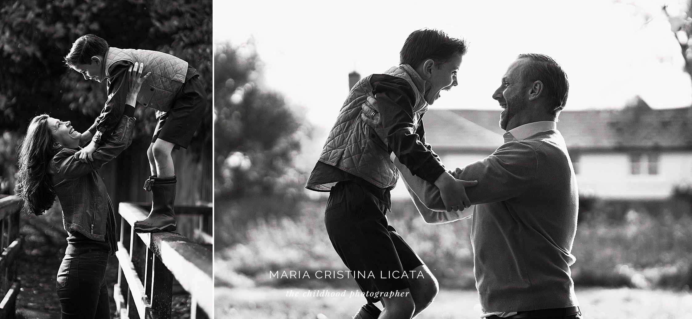 An Autumn family session: <br />golden sunlight, rain & water autumn family portraits winchester