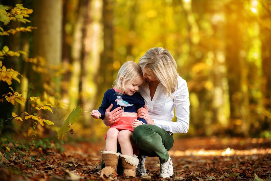 autumn family photoshoot winchester