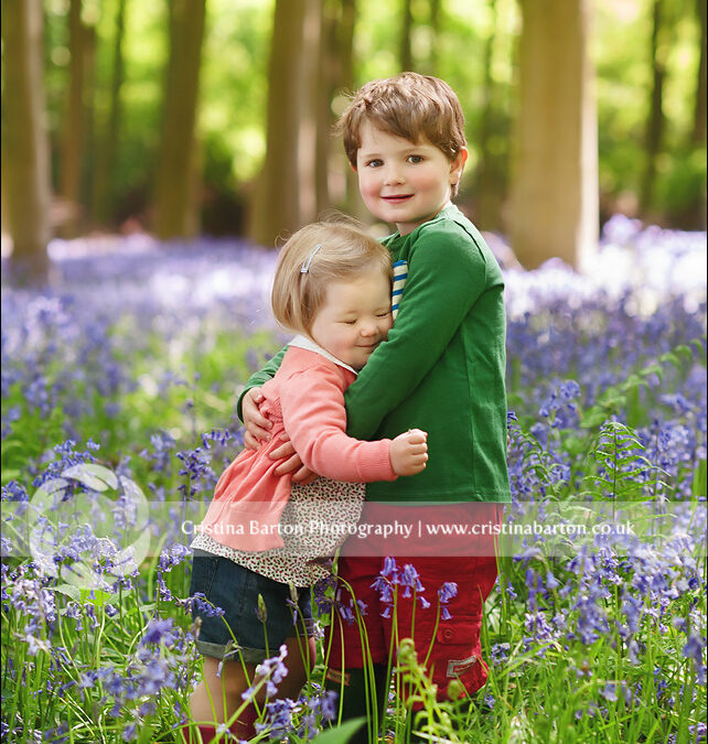 Rory and Eliza – Winchester Bluebells Photo Session  Guildford, Winchester, Southampton Child and Family Photographer