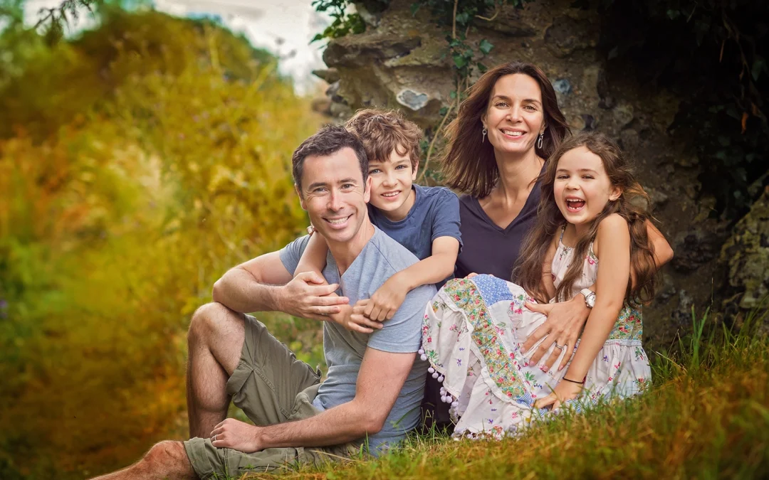 Natural Family Photoshoot at Silchester Roman Walls